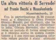 Premio Bucchi Massalombarda 1933